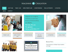 Tablet Screenshot of mc-solicitors.com